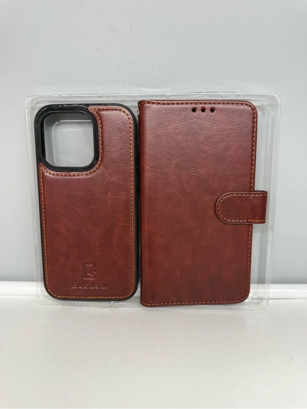 Bocasal wallet case features RFID blocking for IPhone 15 Pro Kickstand NWT